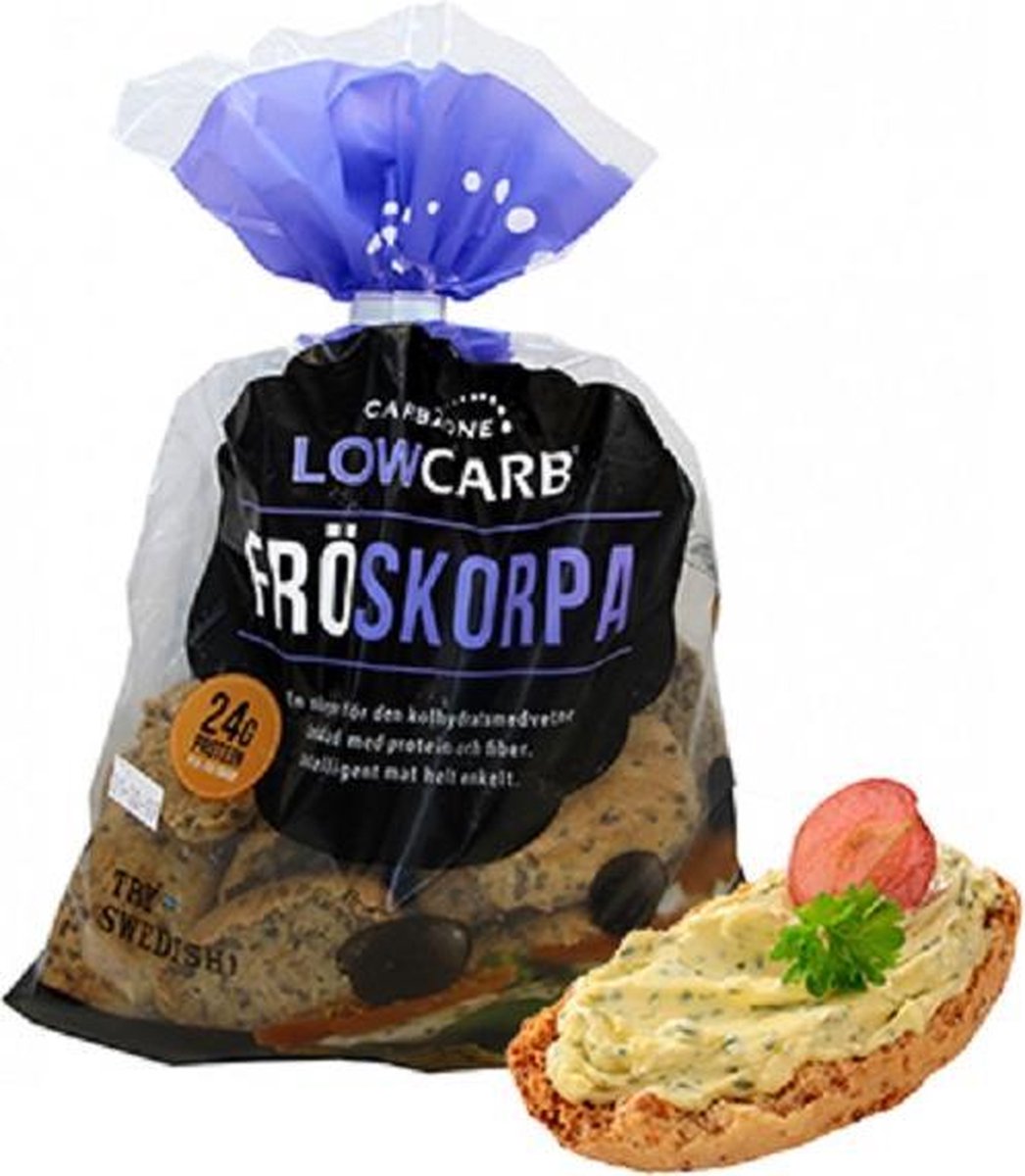 CarbZone | Lijnzaad Crisp Rolls | 1 x 250 g  | Snel afvallen zonder poespas!