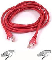 Belkin Cable patch CAT5 RJ45 snagless 0.5m red