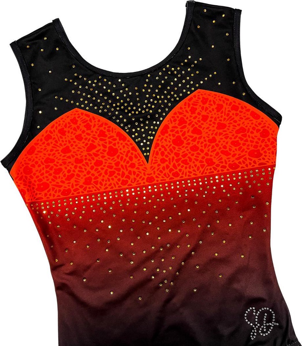 Sparkle&Dream Turnpakje Anna Rood - ASM | maat 164 voor turnen en gymnastiek