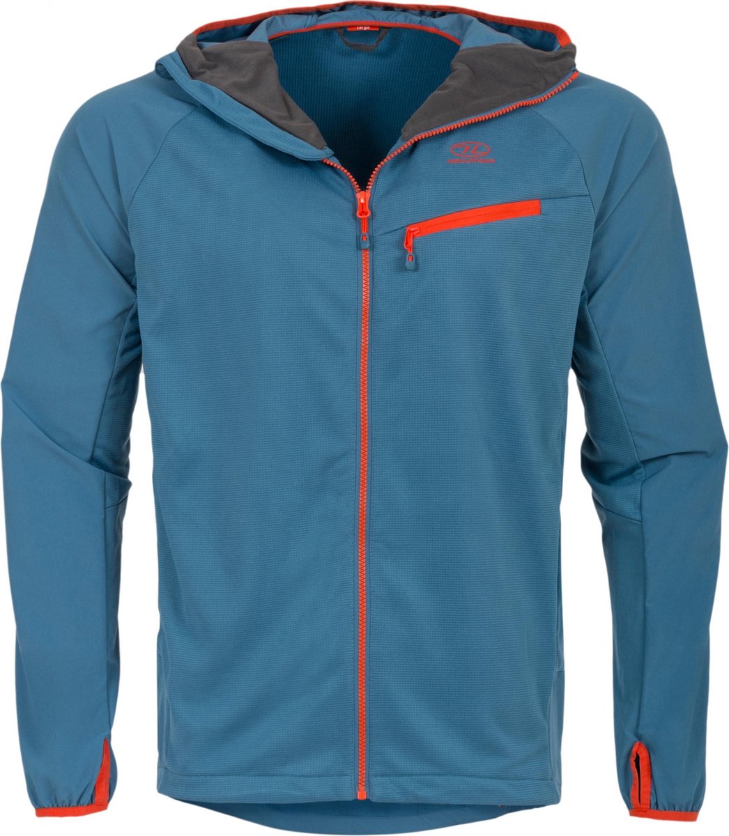 Highlander Outdoorjas Hirta Hybrid Heren Nylon Blauw Maat Xl