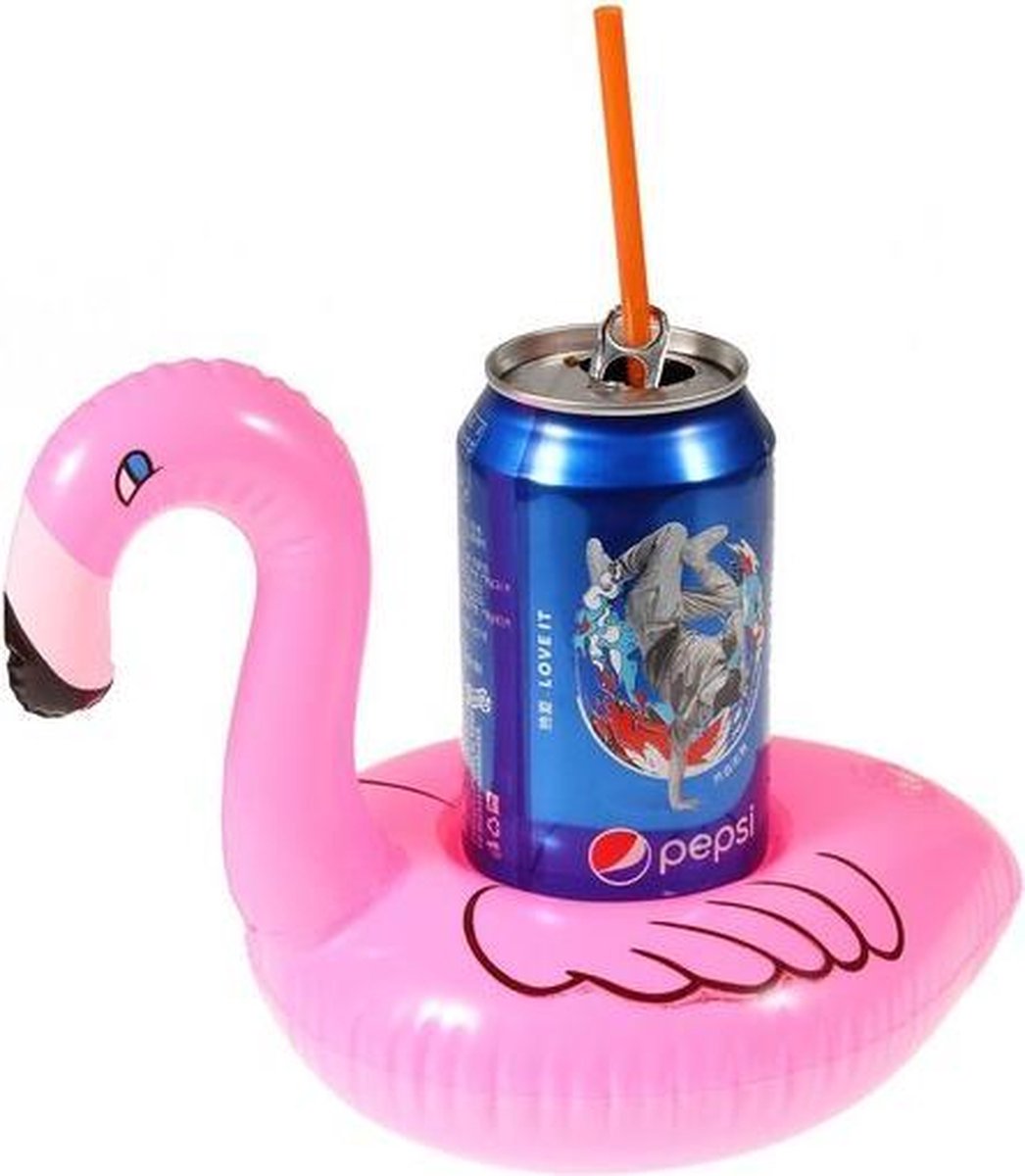 GadgetBay Flamingo Opblaasbare bekerhouder - Roze