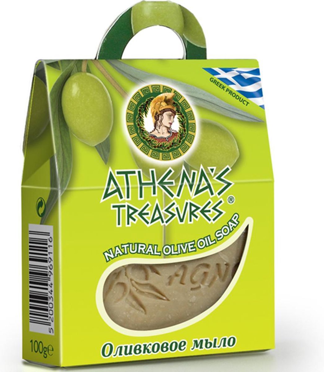 Pharmaid Athenas Treasures Olijf Olie zeep Natural wide box 100gr | Natuurlijk Goed