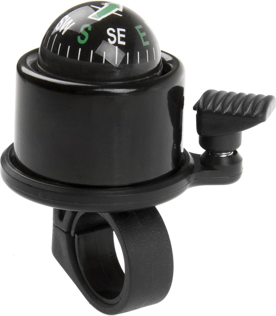 M-wave Fietsbel Met Kompas 34 Mm 360° Zwart
