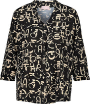 Cassis - Blouse met letterprint -