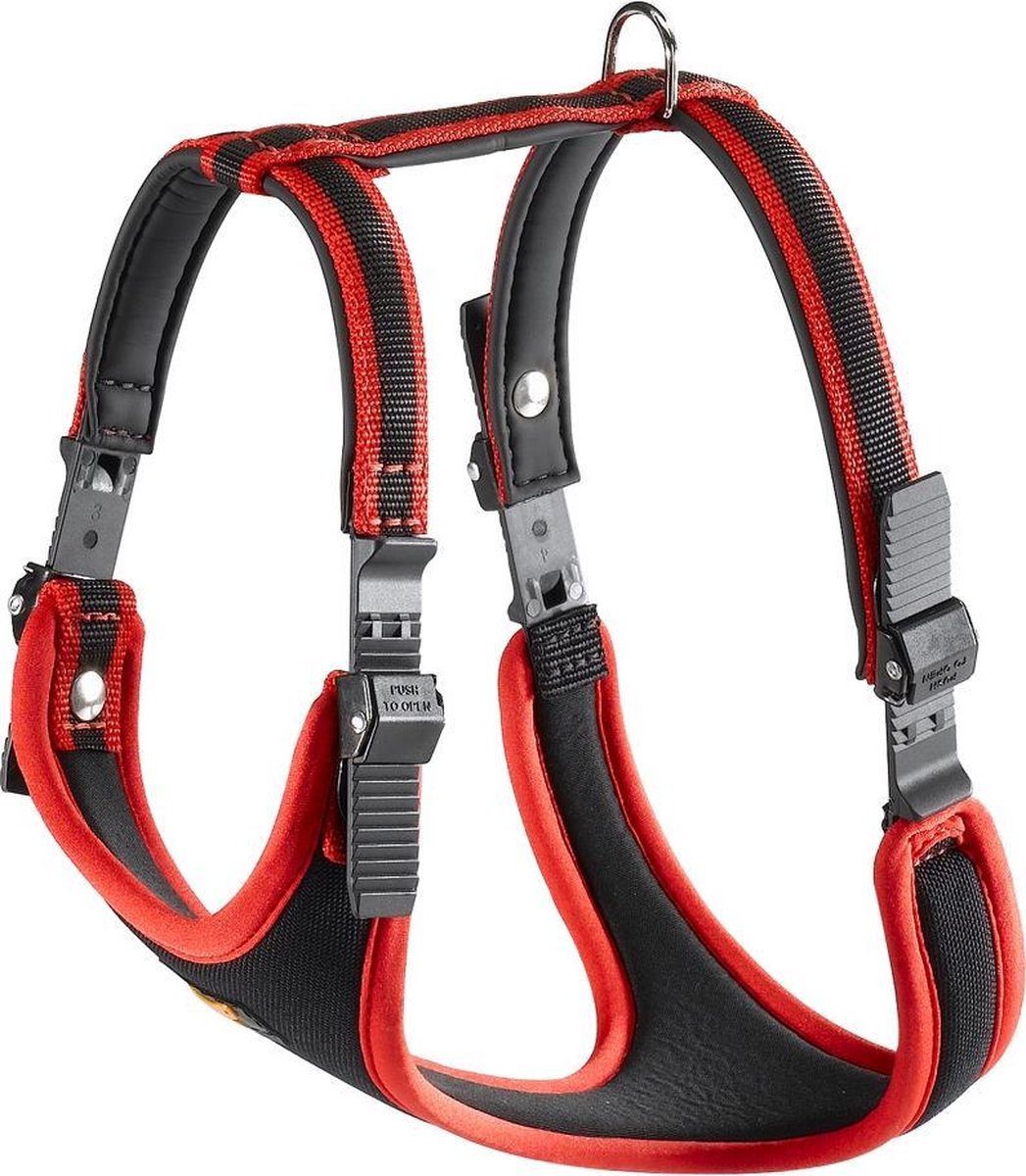 Ergocomfort tuig rood Maat - l rood