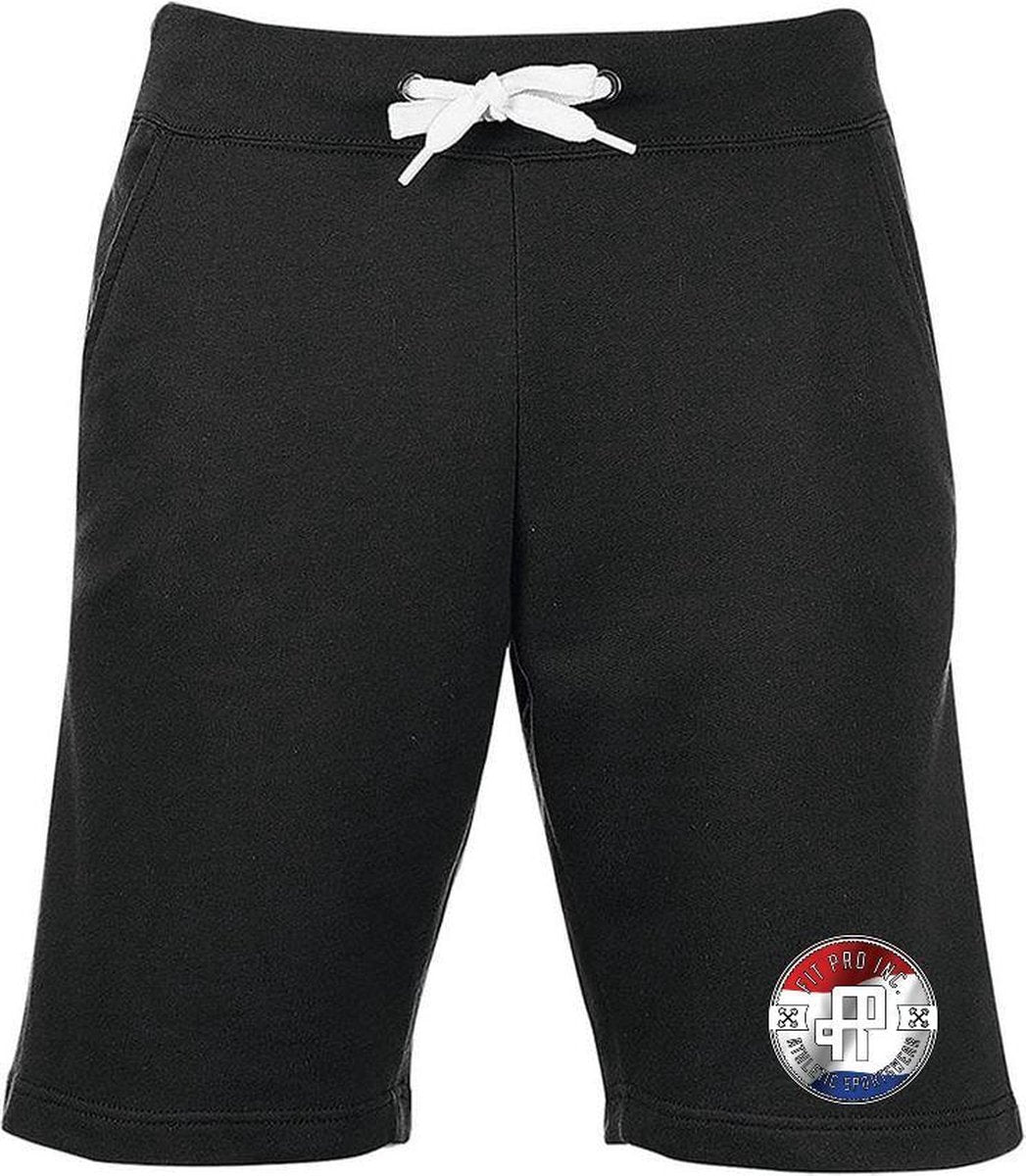 FitProWear Sweatshort Heren - Zwart - maat L - Sportbroek - Korte broek - Trainingsbroek - Korte sportbroek - Korte joggingbroek - Sweatshort - Korte trainingsbroek - Joggingshort - Short