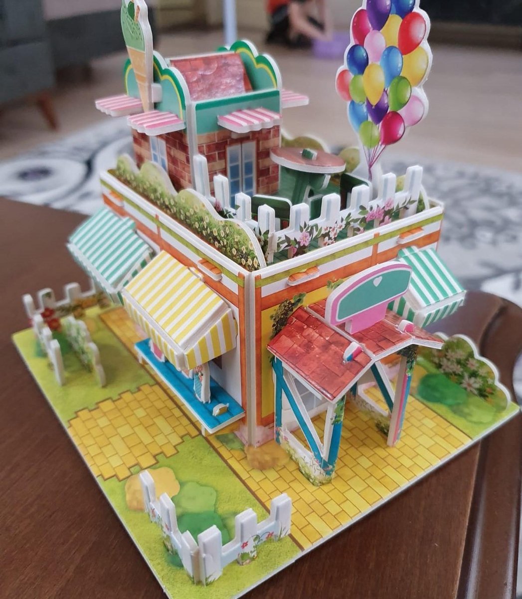 3D puzzel | Ijssalon puzzel | 3D puzzel voor kinderen | 24 stuks | 3D puzzel gebouw