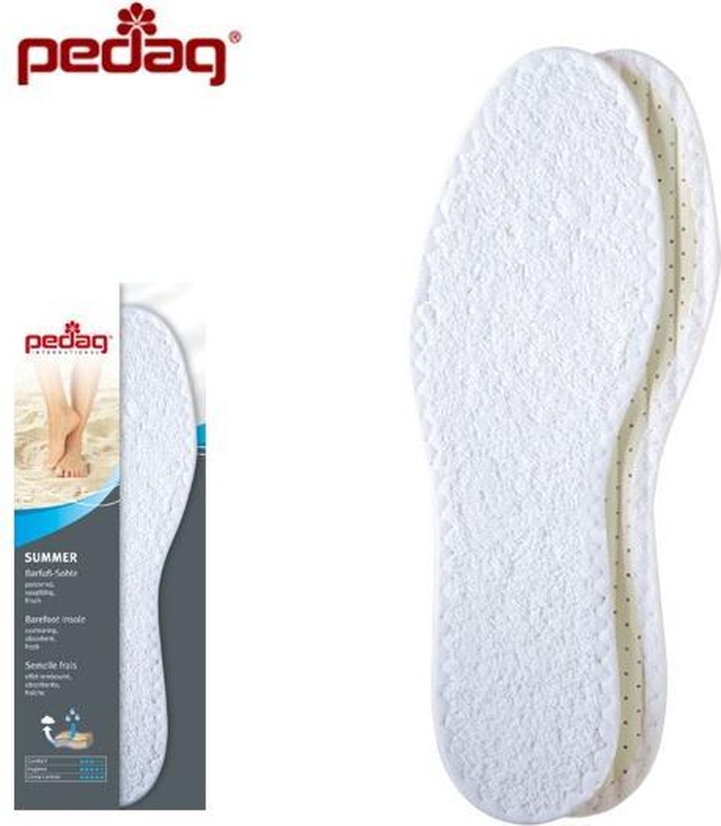 Pedag Summer  Inlegzolen - Maat 41 - wit/beige