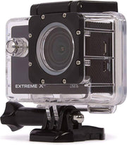 Nikkei EXTREMEX6S - 4K Action Cam met Waterdichte Behuizing en Bevestigings-accessoires - Zwart