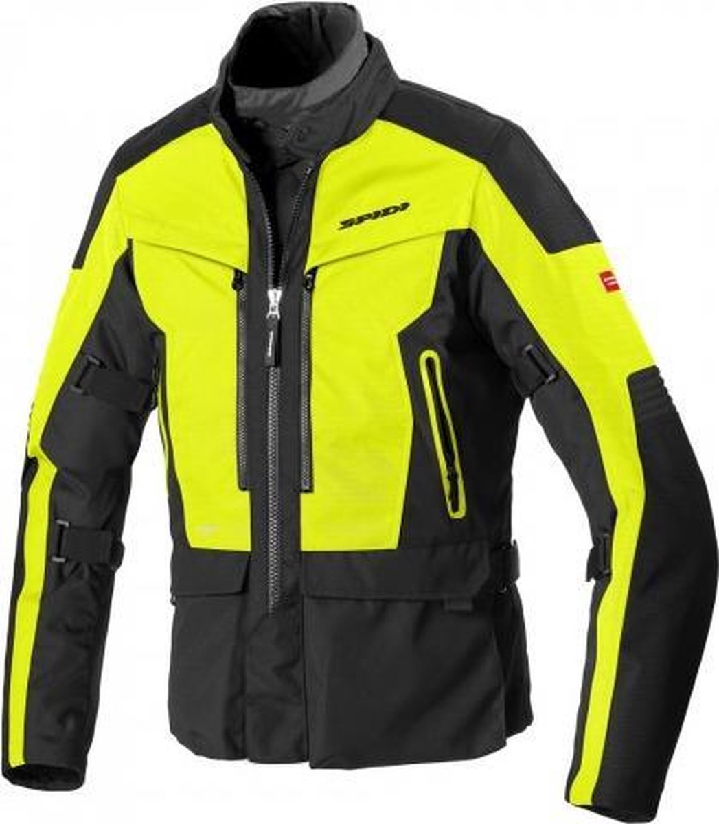 Spidi Voyager 4 Fluo Yellow Textile Motorcycle Jacket XL