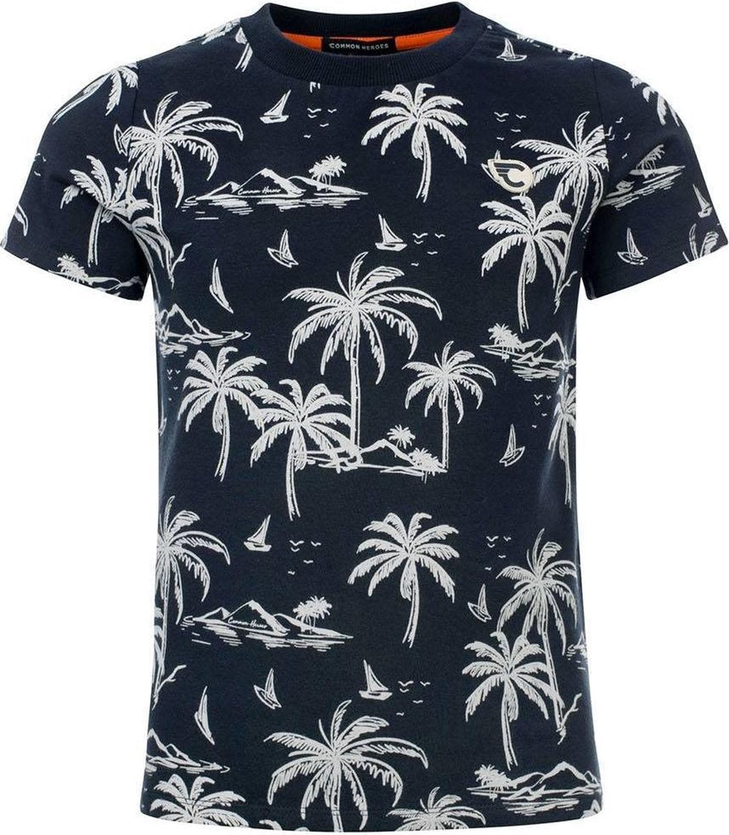 Common Heroes 2112-8457-640 Jongens  Shirt - Maat 98/104 - ISLAND PRINT