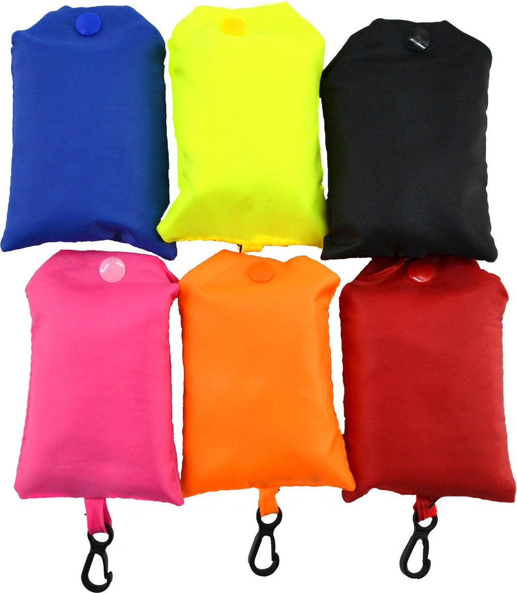 Opvouwbaar boodschappen tasje - Blauw