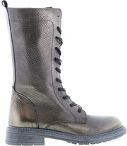 Tango | Cate 19-d old gold leather biker boot/zipper - black sole | Maat: 38