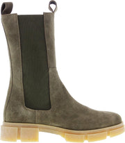 Tango | Romy 1-g  khaki suede chelsea boot detail - gum sole | Maat: 40
