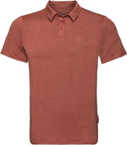 Odlo - Polo s/s Ceramiwool - Heren - Chili oil - L