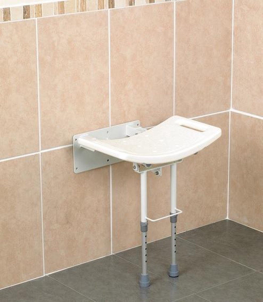 Douchezit muur met arm en voetsteun
