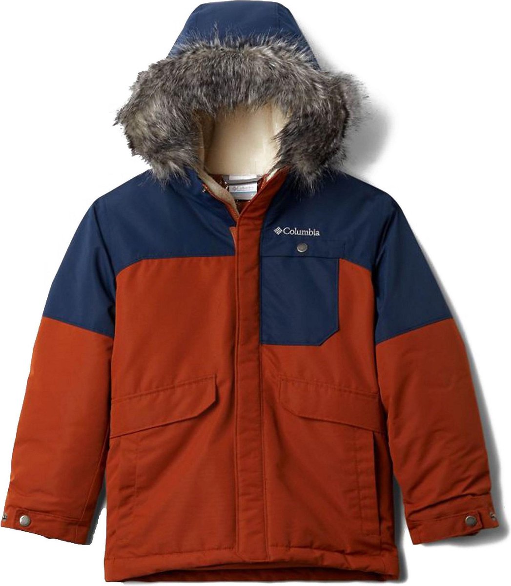 Columbia Nordic Strider Outdoorjas Rood/Blauw Kinderen - Maat 152