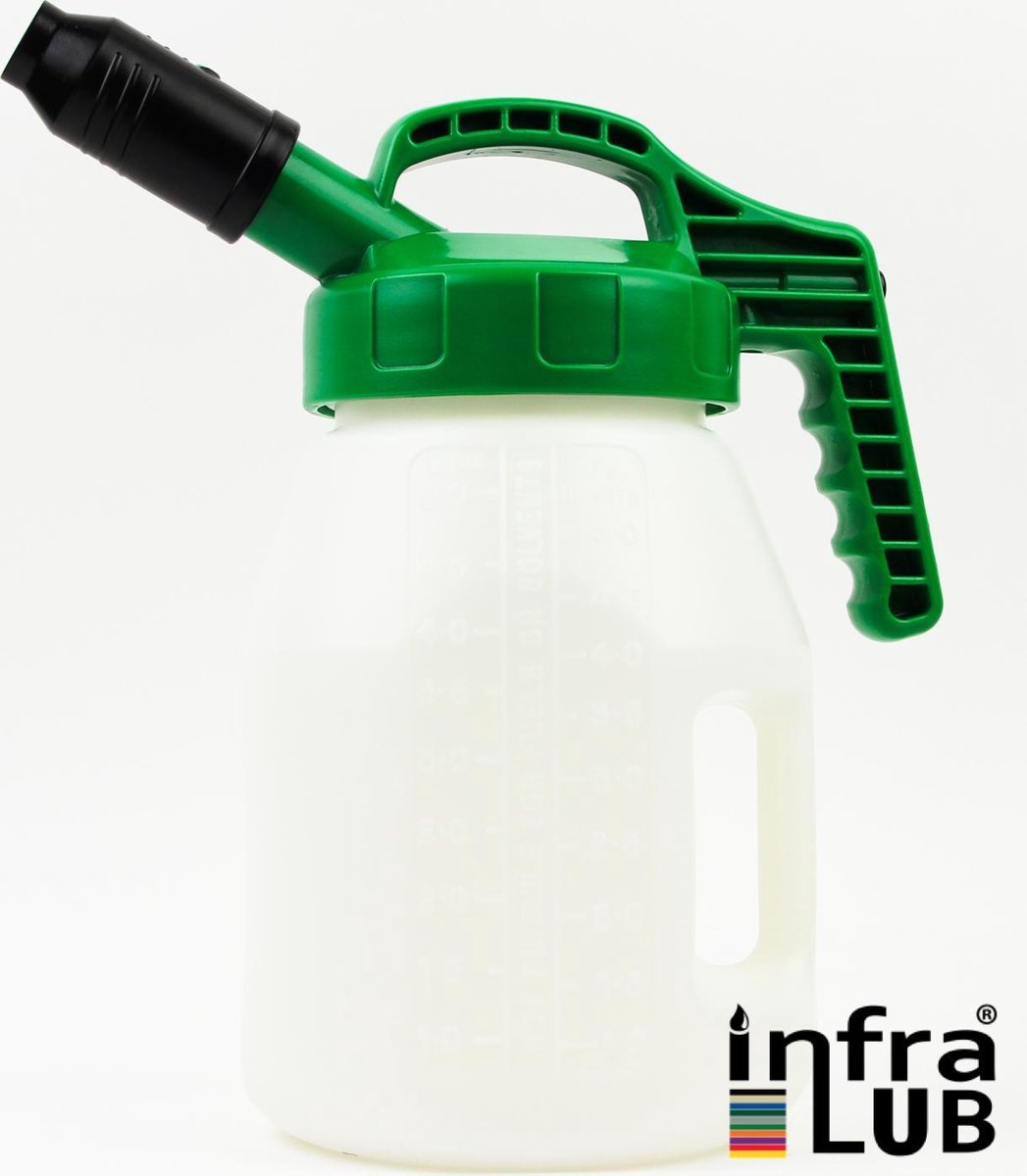 Schenkkan (5 L) met korte tuit deksel - groen