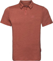 Odlo - Polo s/s Ceramiwool - Heren - Chili oil - M