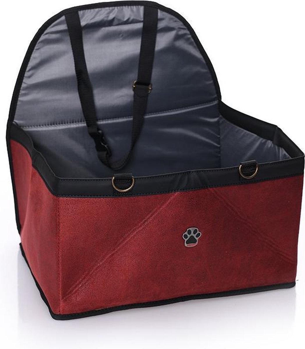 Lepus Autostoel hond - Bench - Automand - Hondenmand auto - Hondenstoel auto - Bordo