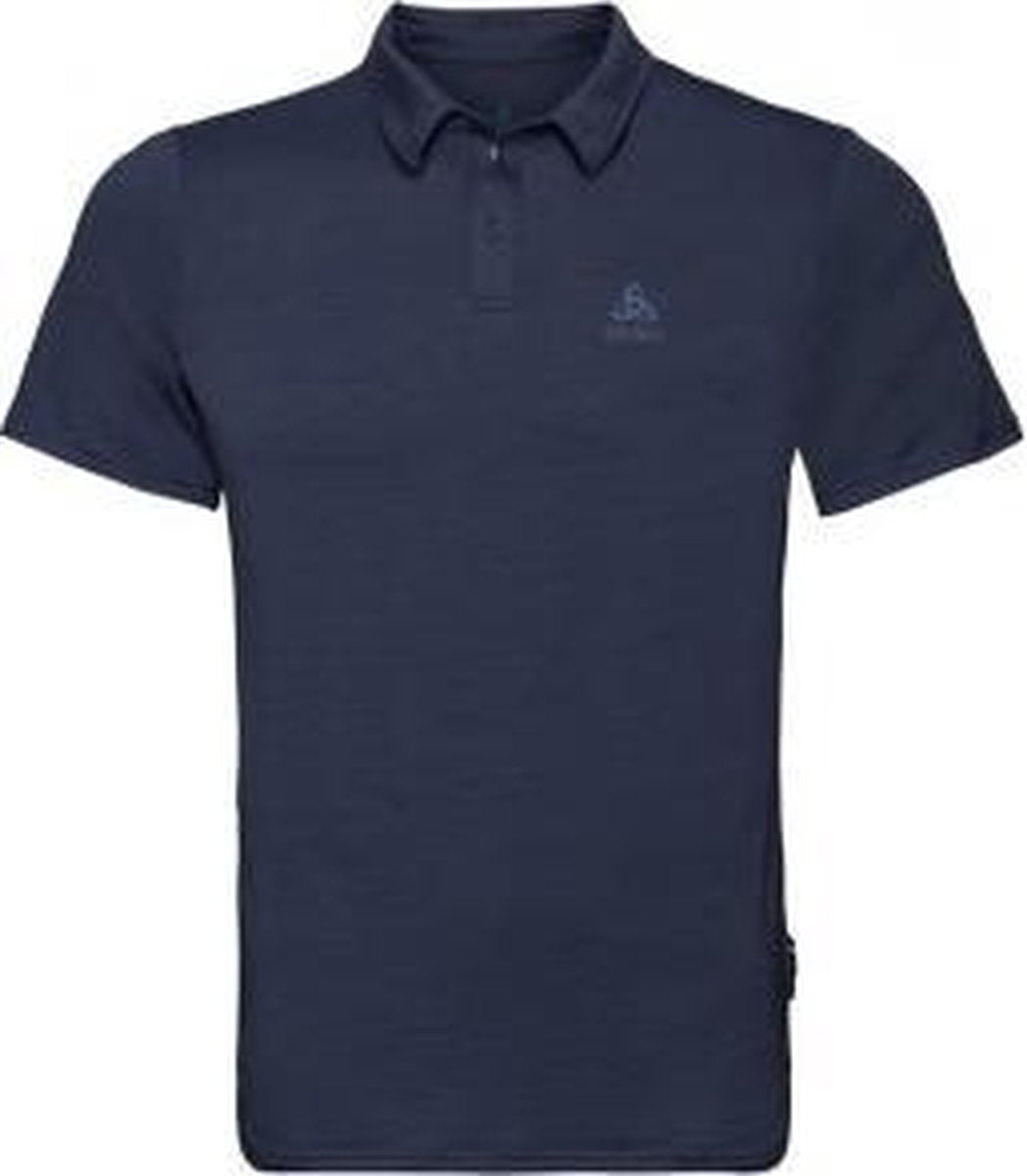 Odlo - Polo s/s Ceramiwool - Heren - diving navy - Maat M