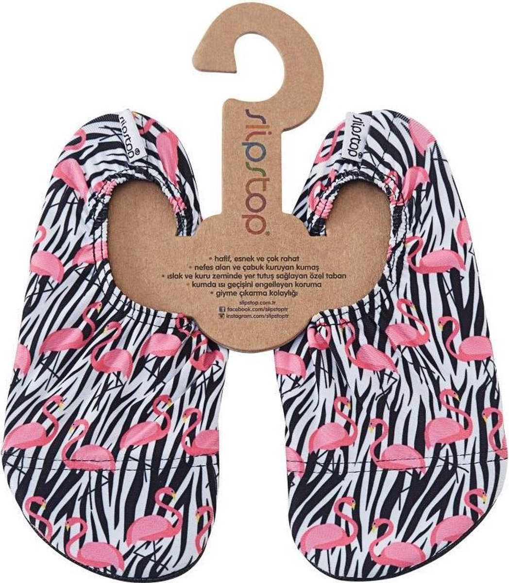 Slipstop Waterschoenen Flamingo Roze/zwart/wit Maat 27-29