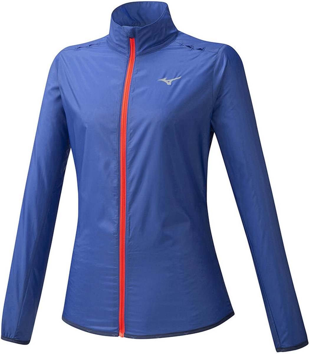 Mizuno Hineri Pouch  Sportjas - Maat XS  - Vrouwen - blauw/rood