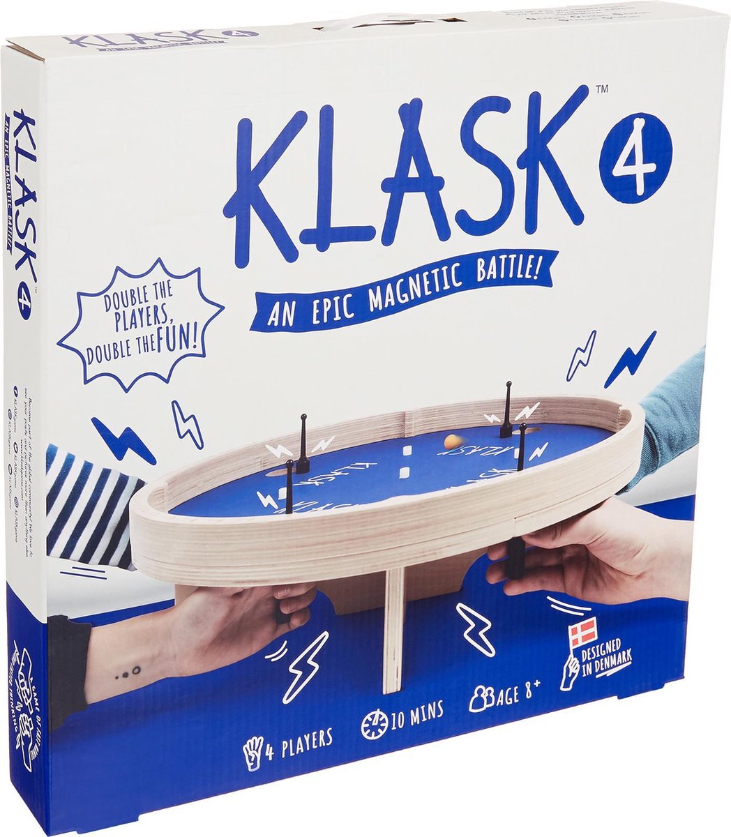 Klask 4 spelers bordspel - Magnetisch spel - Bordspellen Volwassenen en Kinderen