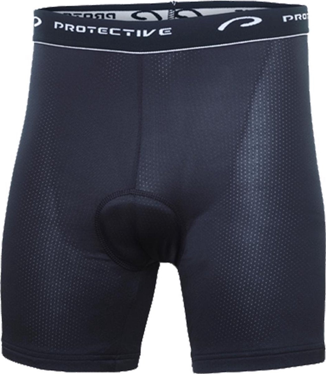 Protective Fietsonderbroek Boxer Heren Polyester Zwart Maat S