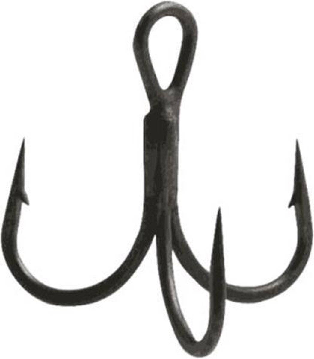 Owner Stinger Treble Short Shank - Haakmaat 2 - 6st. - Zwart
