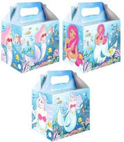 6 stuks menubox zeemeermin 14 x 9.5 x 18 Cm
