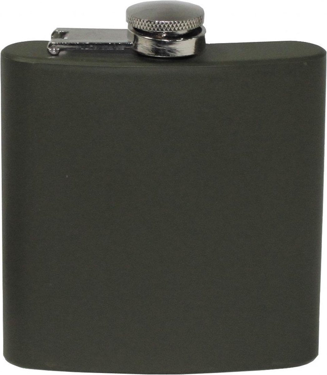 Zakfles/Platvink legergroen/olijf 6 OZ/170 ml