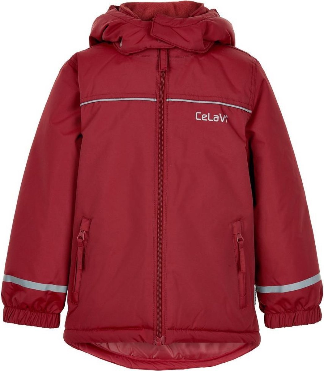 CeLaVi - Ski-jas voor kinderen - Solid - Donkerrood - maat 122cm