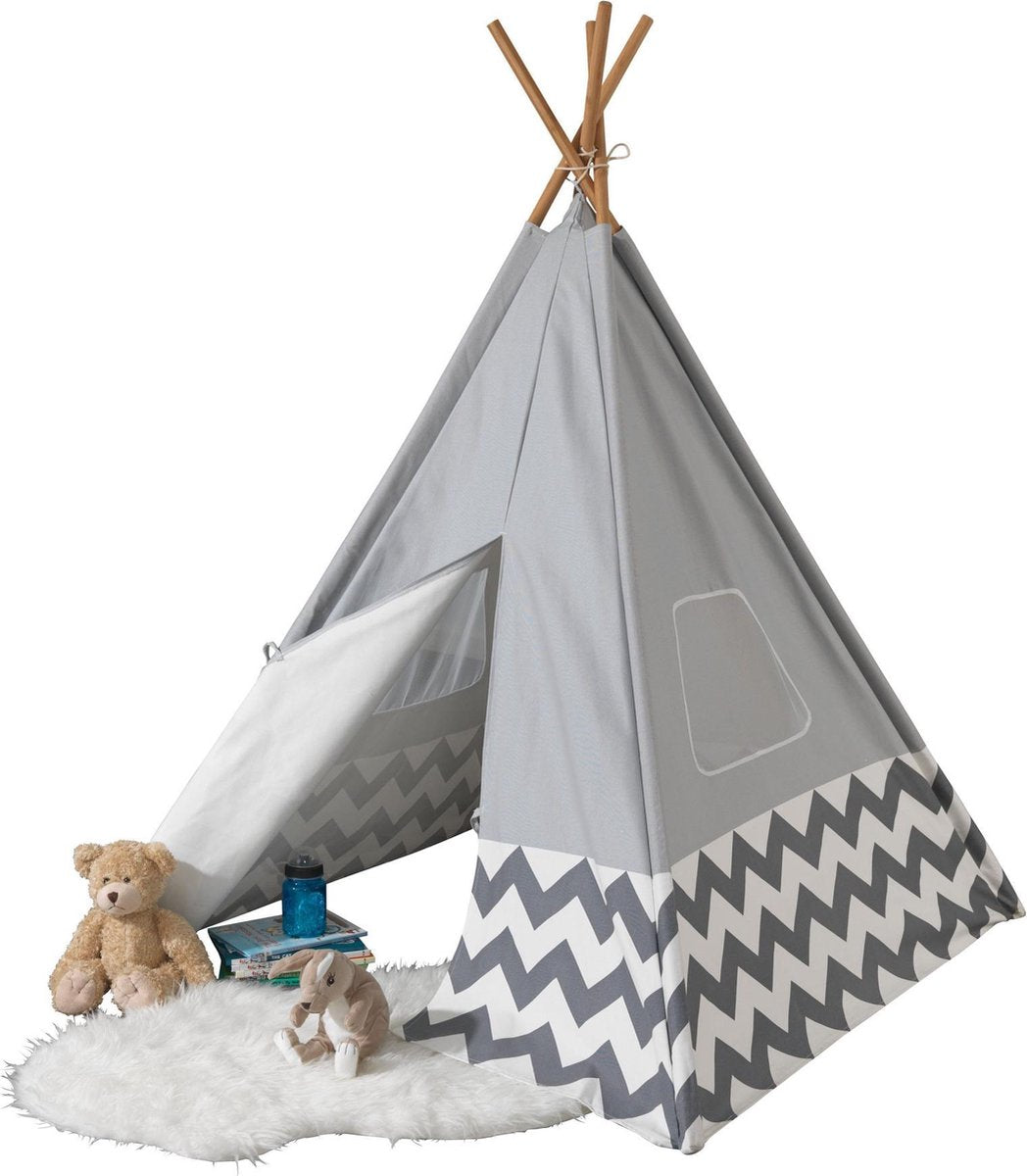 KidKraft Tipi Deluxe grijs - Speeltent
