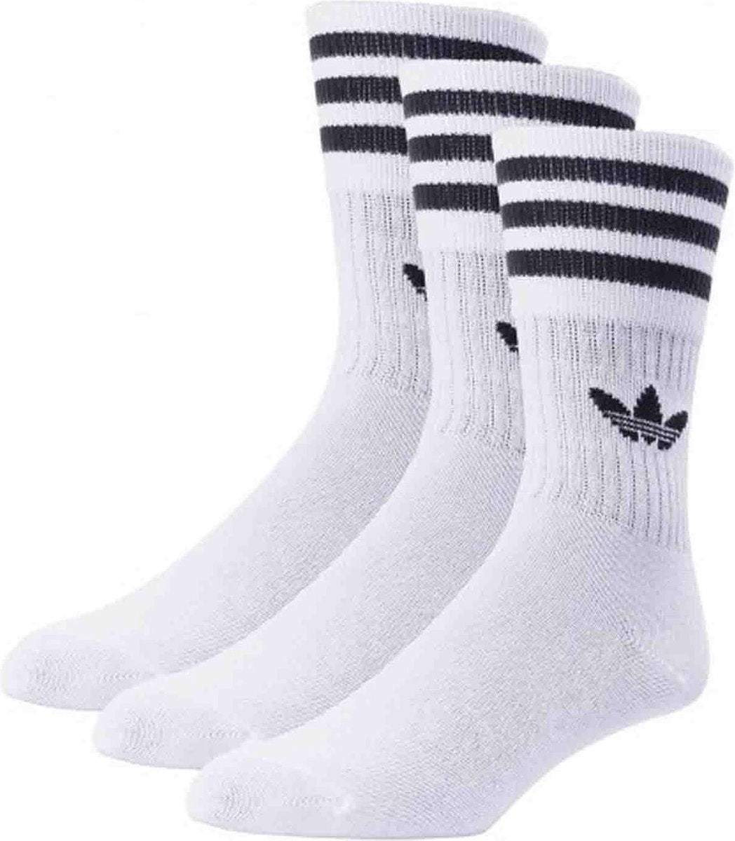 Adidas SOLID CREW SOCK Wit - 35-38