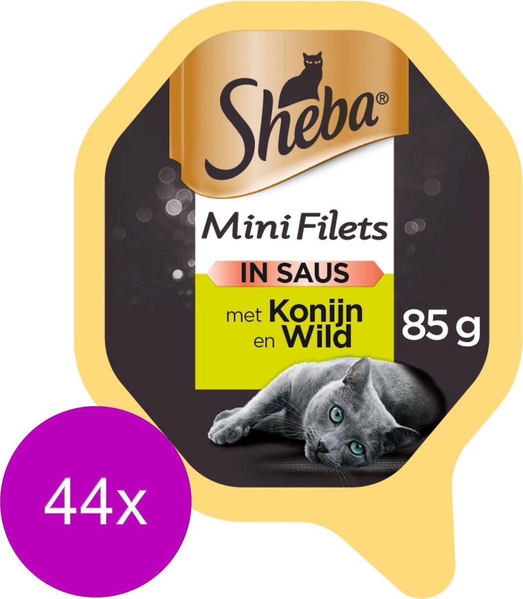 Sheba Alu Selection 85 g - Kattenvoer - 44 x Wild&Konijn