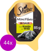 Sheba Alu Selection 85 g - Kattenvoer - 44 x Wild&Konijn