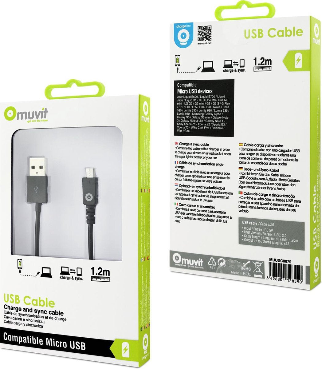 Muvit MUUSC0079 USB-kabel