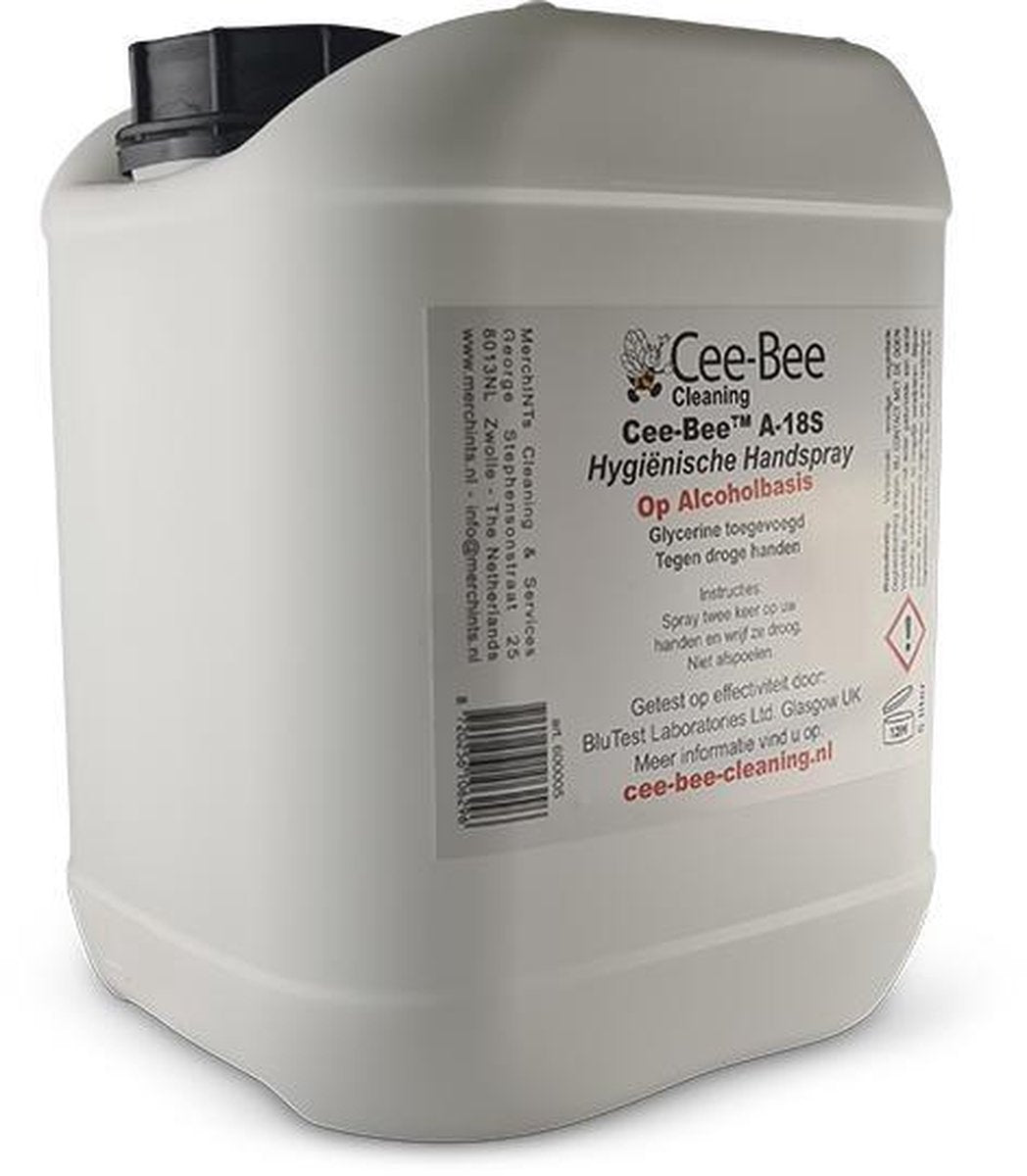 Cee-Bee A18S Hygienische Handspray op alcoholbasis | 2