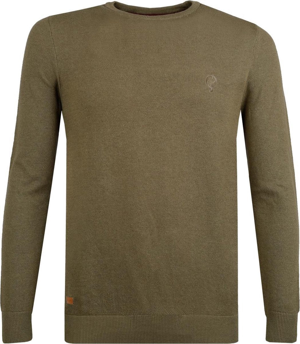 Heren Trui Leusden - Khaki Groen