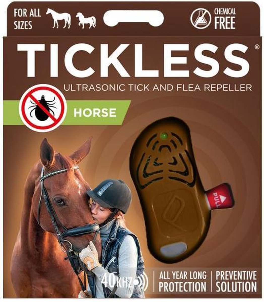 Tickless Teek En Vlo Afweer Voor Paard Bruin