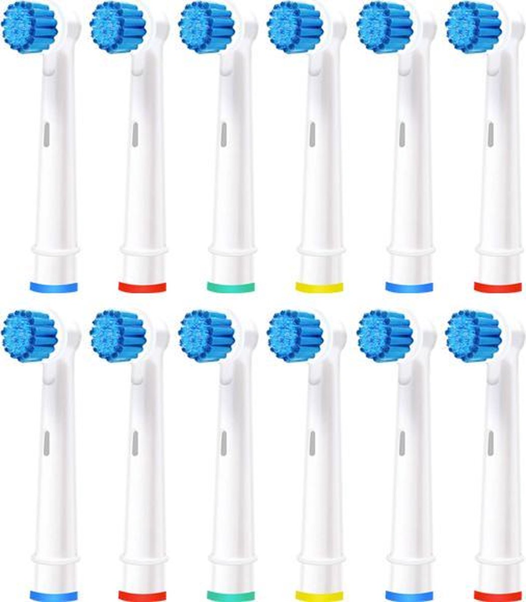 Zachte Opzetborstels - 12 stuks - Geschikt voor Oral-B