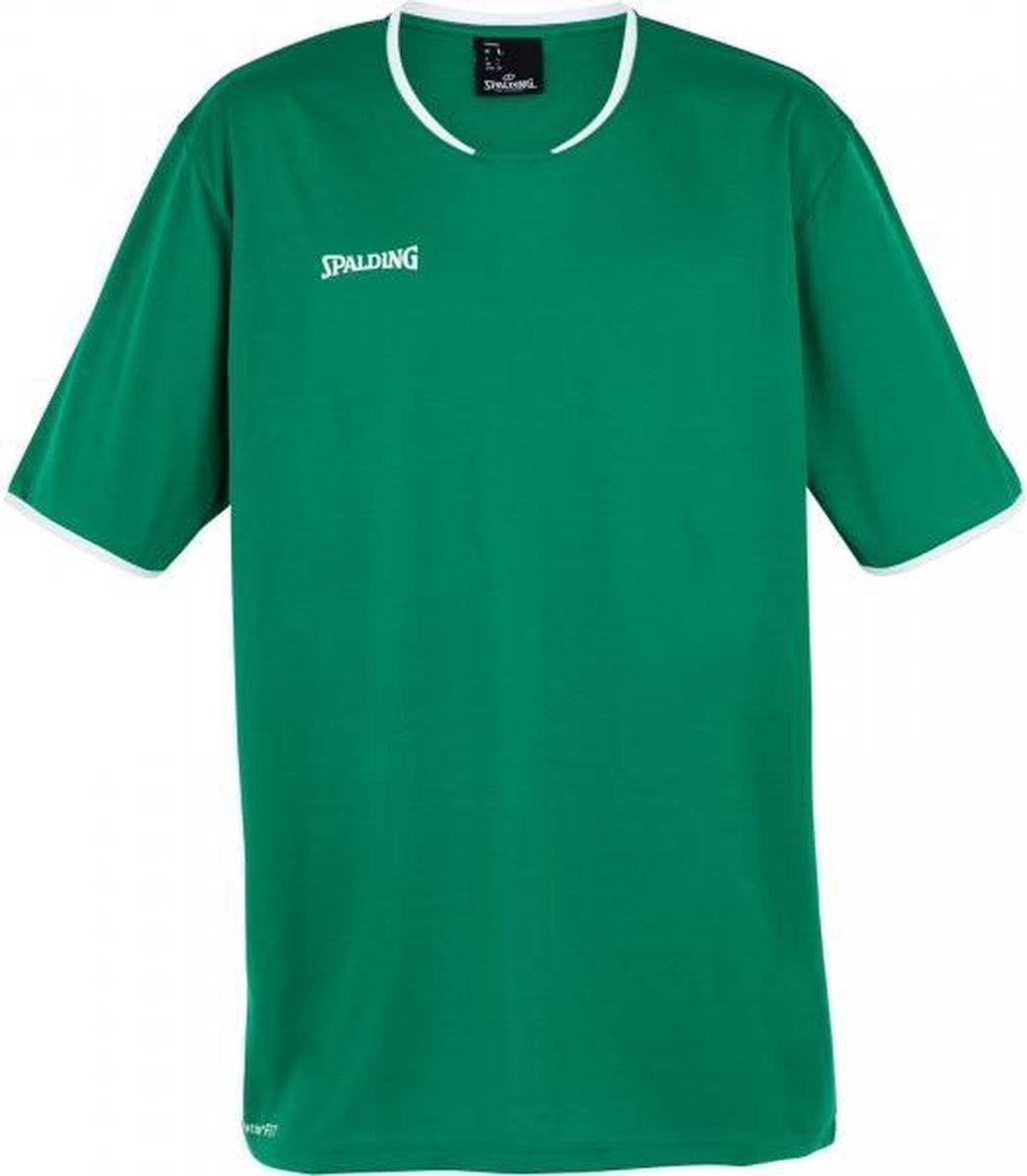 Spalding Shooting SS Shirt Unisex - Groen / Wit - maat M