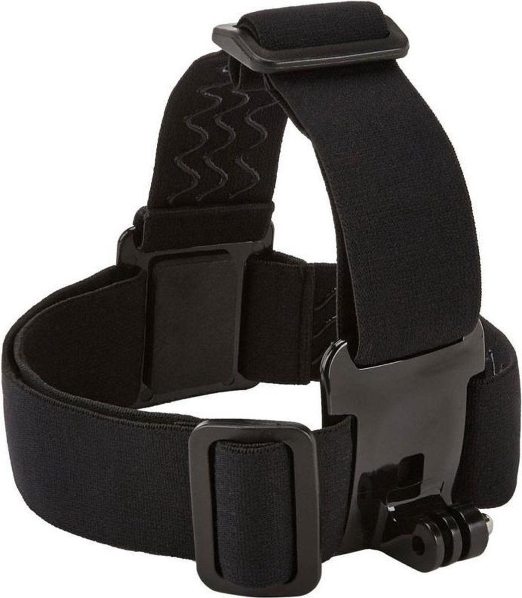 PRO SERIES Hoofdband  Strap geschikt voor GoPro / DJI OSMO / Insta360 en Sports / Action Cameras - Zwart