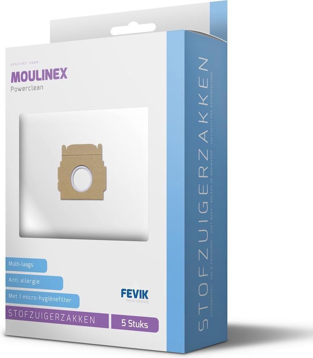 Moulinex stofzuigerzakken voor Powerclean serie