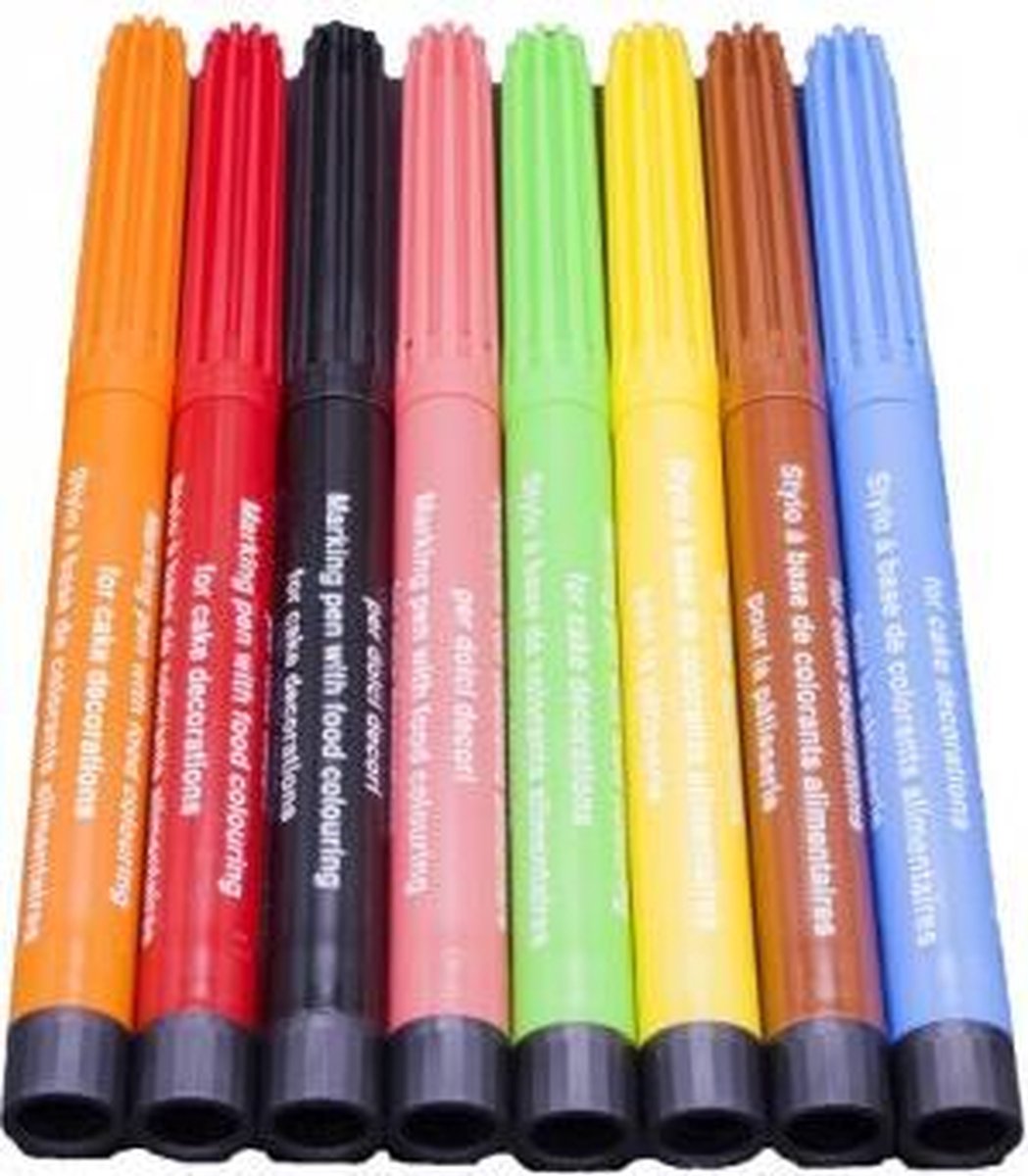 BrandNewCake Stiften eetbare inkt set/8