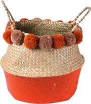 Fornord - Opbergmand Met Pompons - Oranje