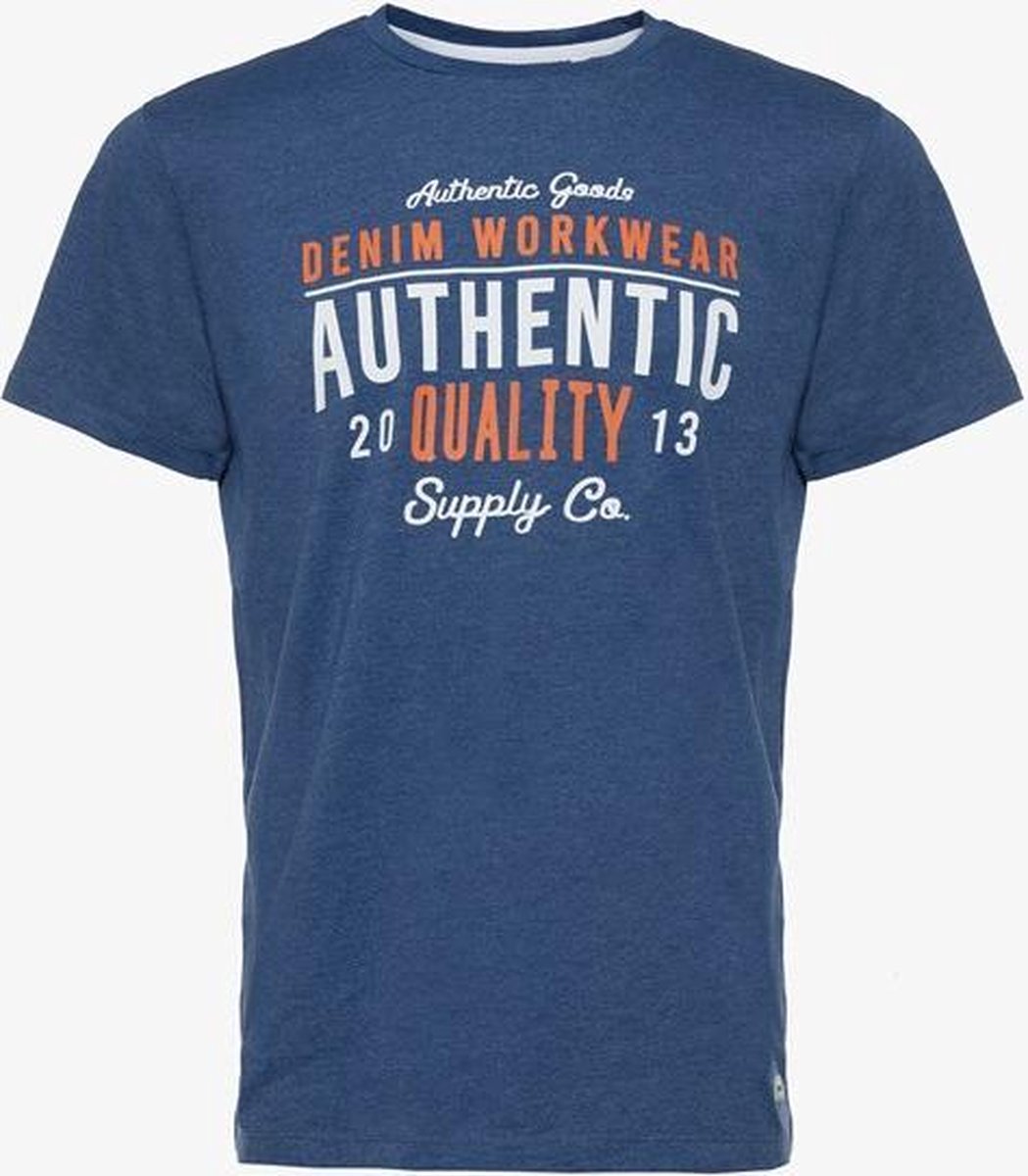 Produkt heren T-shirt - Blauw - Maat M