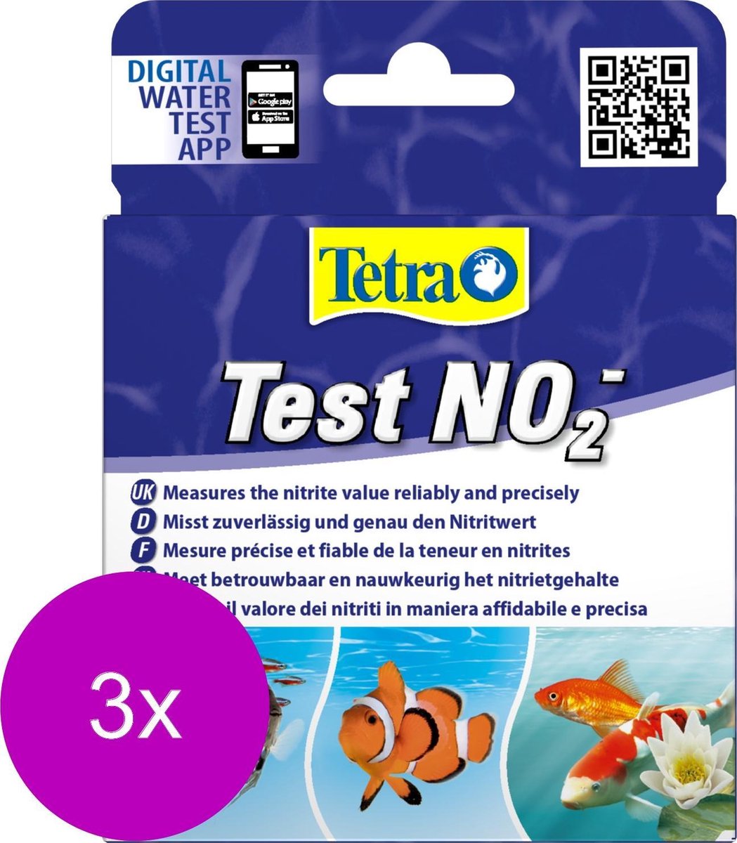 Tetra Test Nitriet No2 - Testen - 3 x 2x10 ml