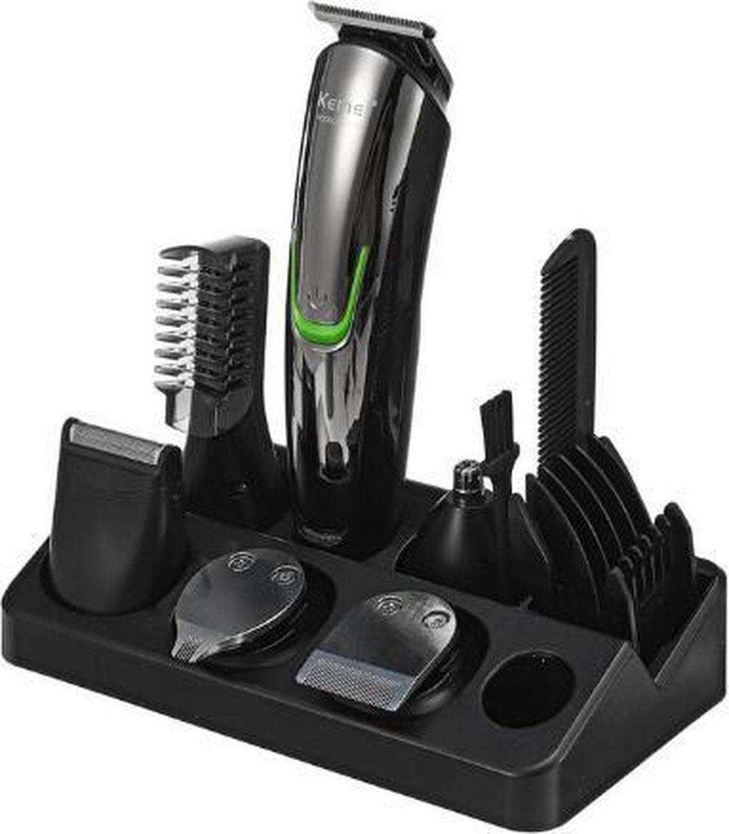 KM-5033 Tondeuse - Luxe 11 IN 1 uitvoering - Haar/baard/wenkbrauwen - Draadloos - haar tondeuse - Cutter - Trimmer - Razor Shaver